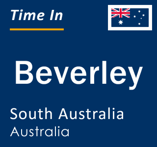 Current local time in Beverley, South Australia, Australia