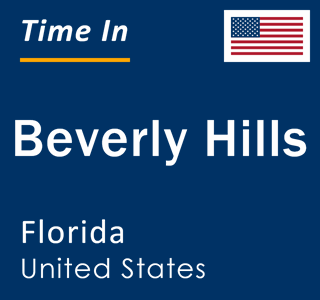 Current local time in Beverly Hills, Florida, United States