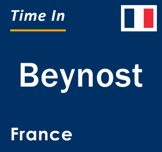 Current local time in Beynost, France