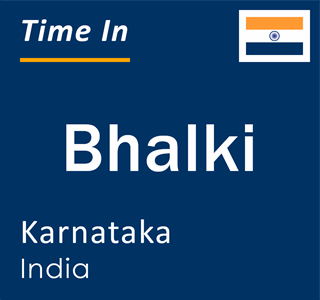 Current local time in Bhalki, Karnataka, India