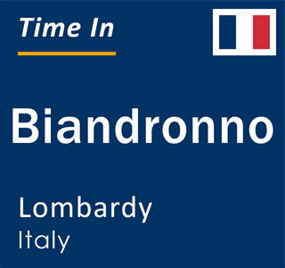 Current local time in Biandronno, Lombardy, Italy