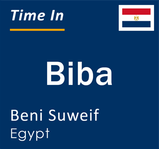 Current local time in Biba, Beni Suweif, Egypt