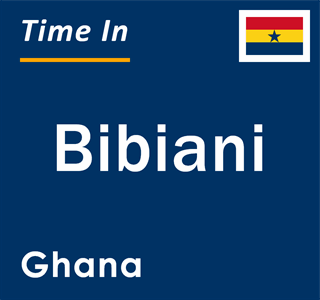 Current local time in Bibiani, Ghana