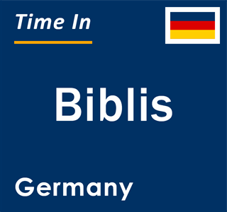 Current local time in Biblis, Germany