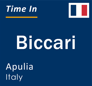 Current local time in Biccari, Apulia, Italy