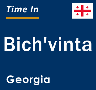 Current local time in Bich'vinta, Georgia