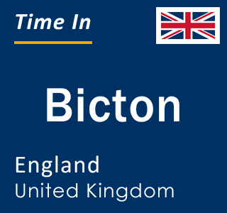 Current local time in Bicton, England, United Kingdom