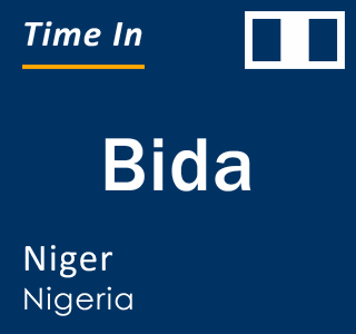 Current local time in Bida, Niger, Nigeria