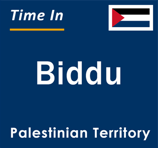 Current local time in Biddu, Palestinian Territory