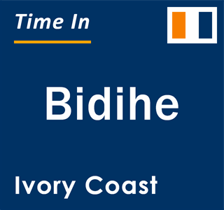 Current local time in Bidihe, Ivory Coast