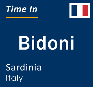 Current local time in Bidoni, Sardinia, Italy