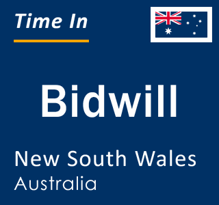 Current local time in Bidwill, New South Wales, Australia