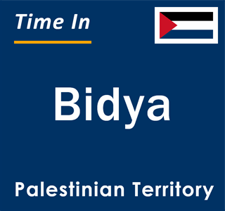 Current local time in Bidya, Palestinian Territory