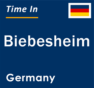 Current local time in Biebesheim, Germany