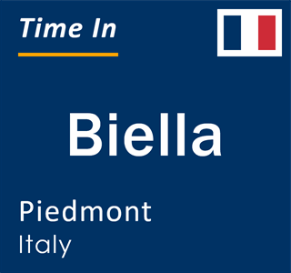 Current time in Biella, Piedmont, Italy