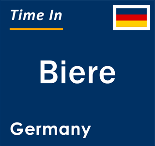 Current local time in Biere, Germany