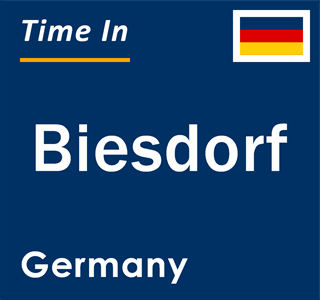 Current local time in Biesdorf, Germany