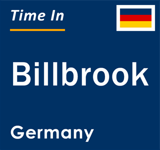 Current local time in Billbrook, Germany