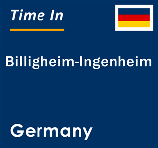 Current local time in Billigheim-Ingenheim, Germany