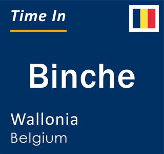 Current local time in Binche, Wallonia, Belgium