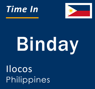 Current local time in Binday, Ilocos, Philippines