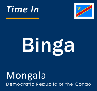 Current local time in Binga, Mongala, Democratic Republic of the Congo