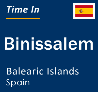 Current local time in Binissalem, Balearic Islands, Spain
