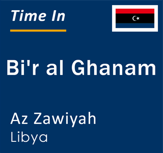 Current local time in Bi'r al Ghanam, Az Zawiyah, Libya