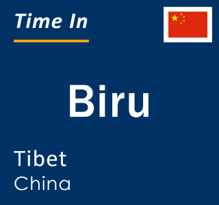 Current local time in Biru, Tibet, China