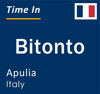 Current local time in Bitonto, Apulia, Italy