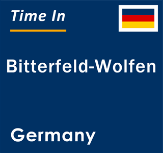 Current local time in Bitterfeld-Wolfen, Germany