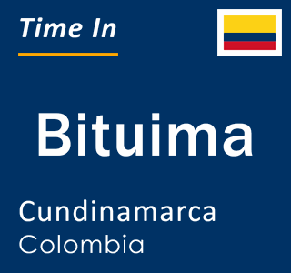 Current local time in Bituima, Cundinamarca, Colombia