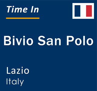 Current local time in Bivio San Polo, Lazio, Italy