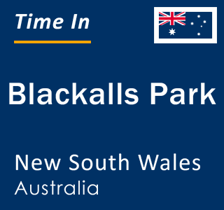 Current local time in Blackalls Park, New South Wales, Australia