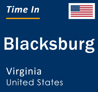 Current local time in Blacksburg, Virginia, United States
