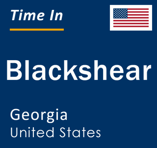 Current local time in Blackshear, Georgia, United States