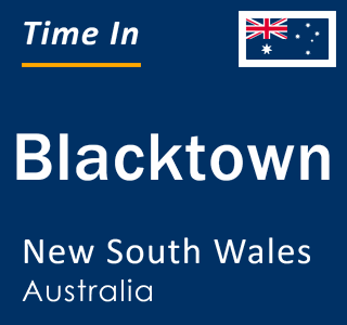 Current local time in Blacktown, New South Wales, Australia