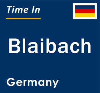 Current local time in Blaibach, Germany