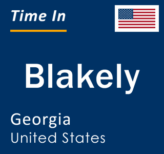 Current local time in Blakely, Georgia, United States