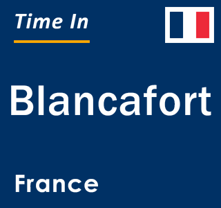 Current local time in Blancafort, France