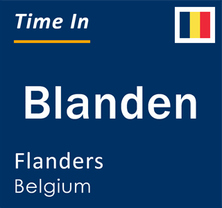 Current local time in Blanden, Flanders, Belgium