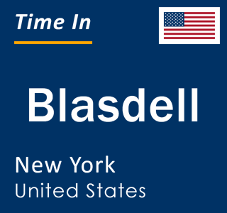 Current local time in Blasdell, New York, United States