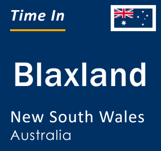 Current local time in Blaxland, New South Wales, Australia