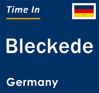 Current local time in Bleckede, Germany