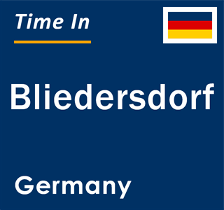 Current local time in Bliedersdorf, Germany