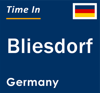 Current local time in Bliesdorf, Germany