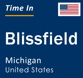 Current local time in Blissfield, Michigan, United States