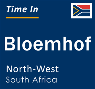 Current local time in Bloemhof, North-West, South Africa