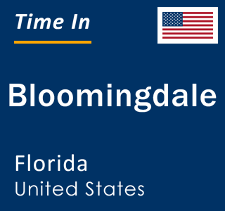 Current local time in Bloomingdale, Florida, United States