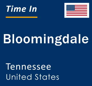 Current local time in Bloomingdale, Tennessee, United States